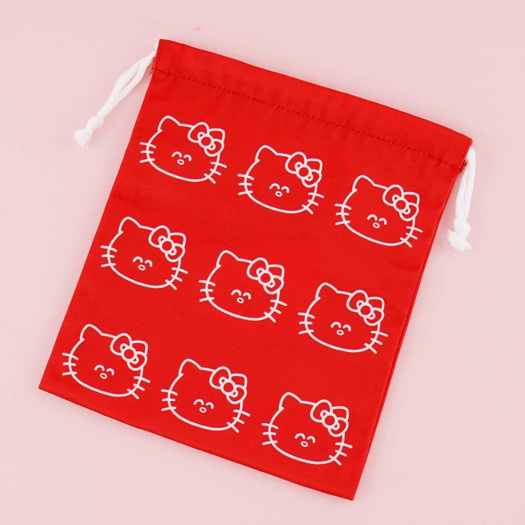 Hello Kitty Oekaki-San Drawstring Pouch