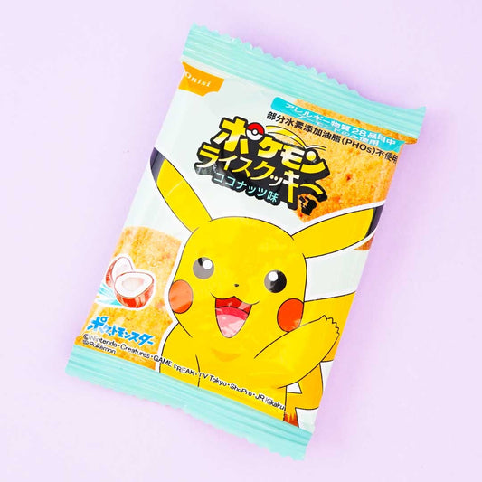 Pokemon Pikachu Rice Flour Cookies - Coconut