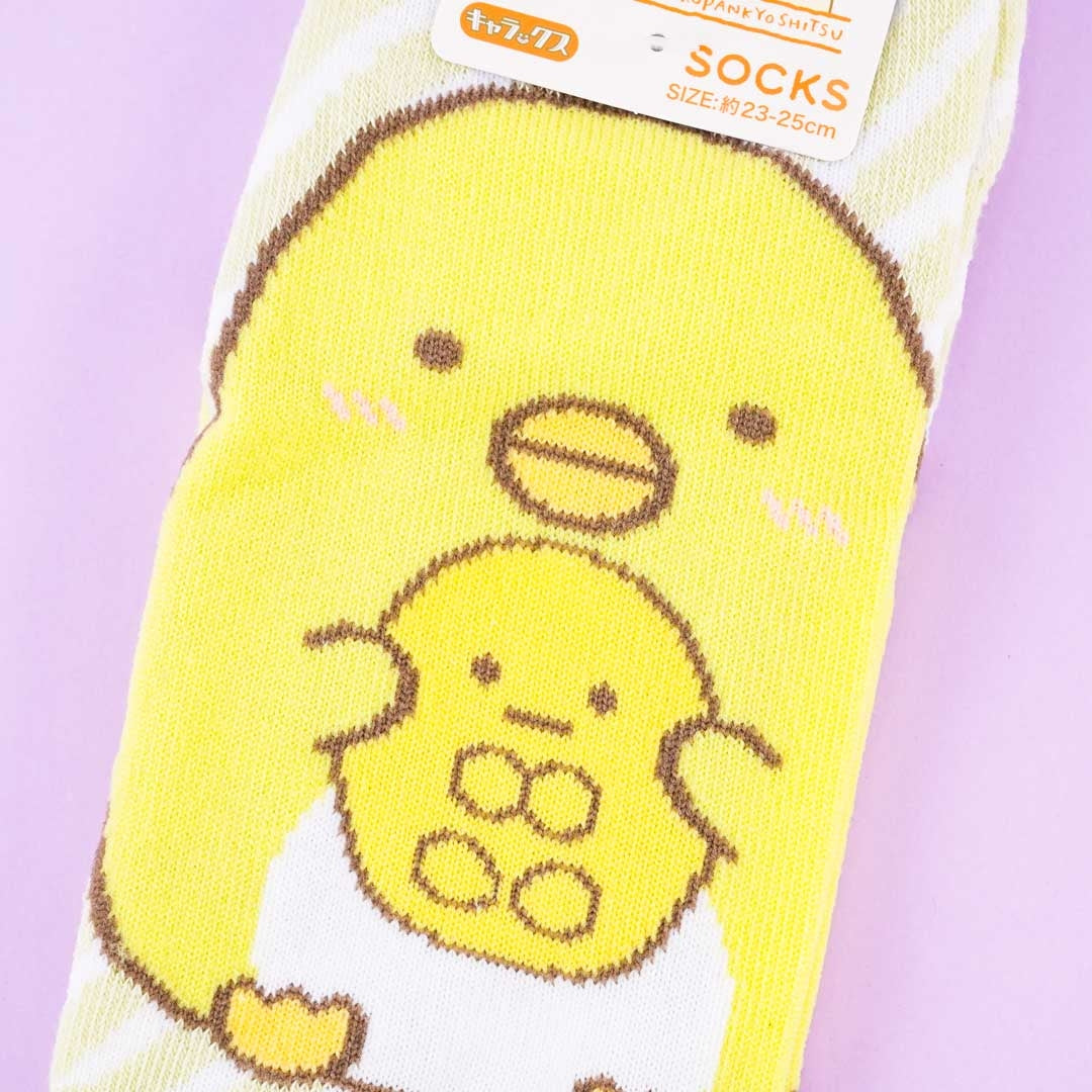 Sumikko Gurashi Striped Socks - Penguin? & Tapioca