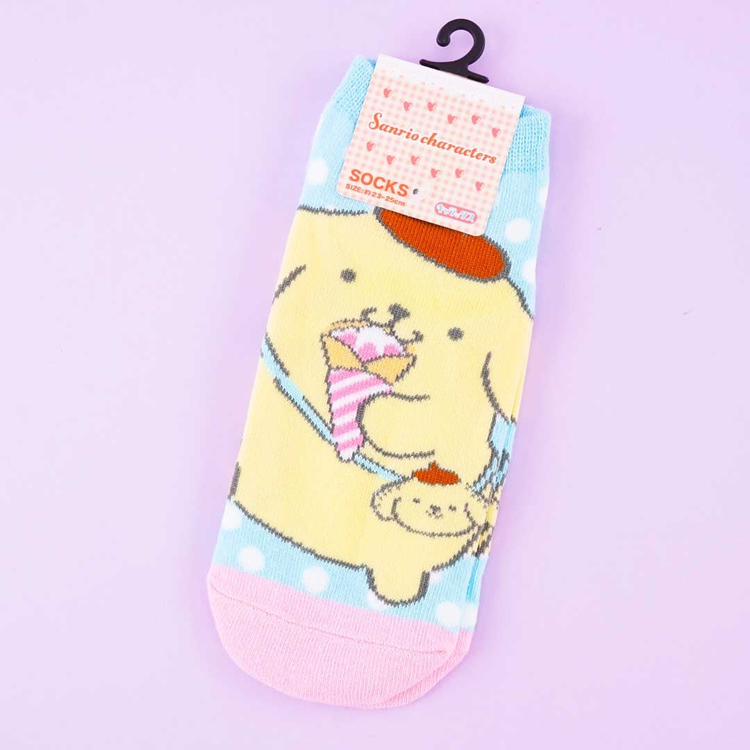 Pompompurin Crepe Treat Dotted Socks