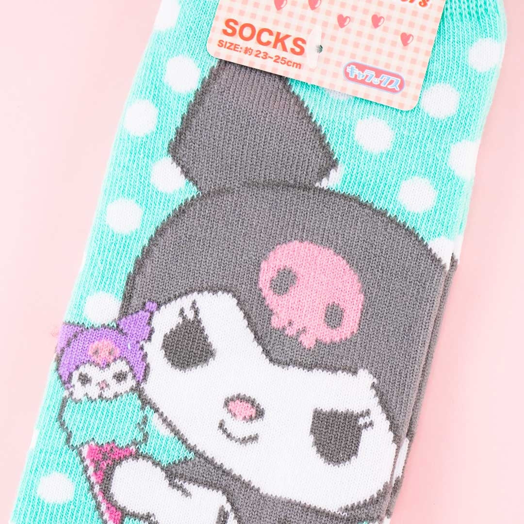 Kuromi Ice Cream Cone Dotted Socks