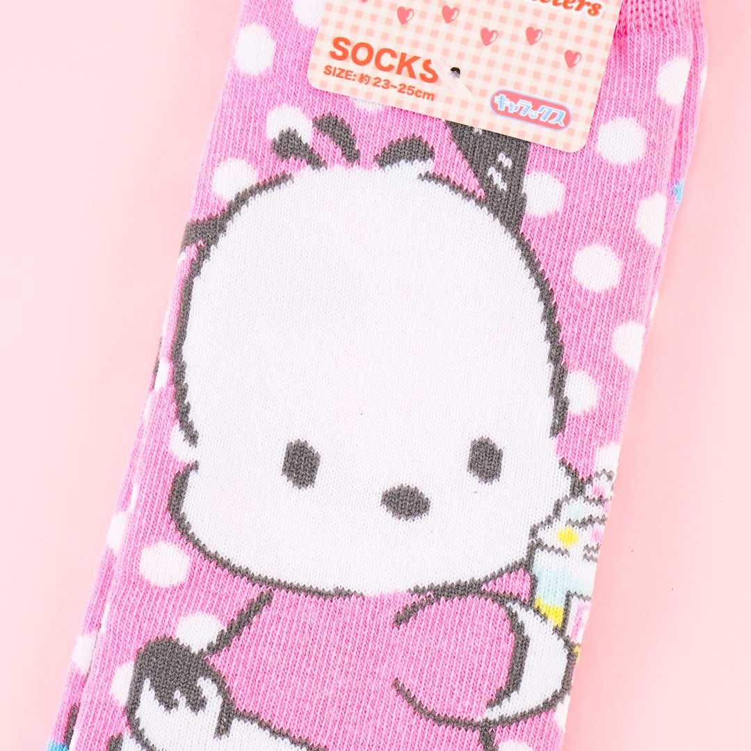 Pochacco Ice Cream Cup Dotted Socks