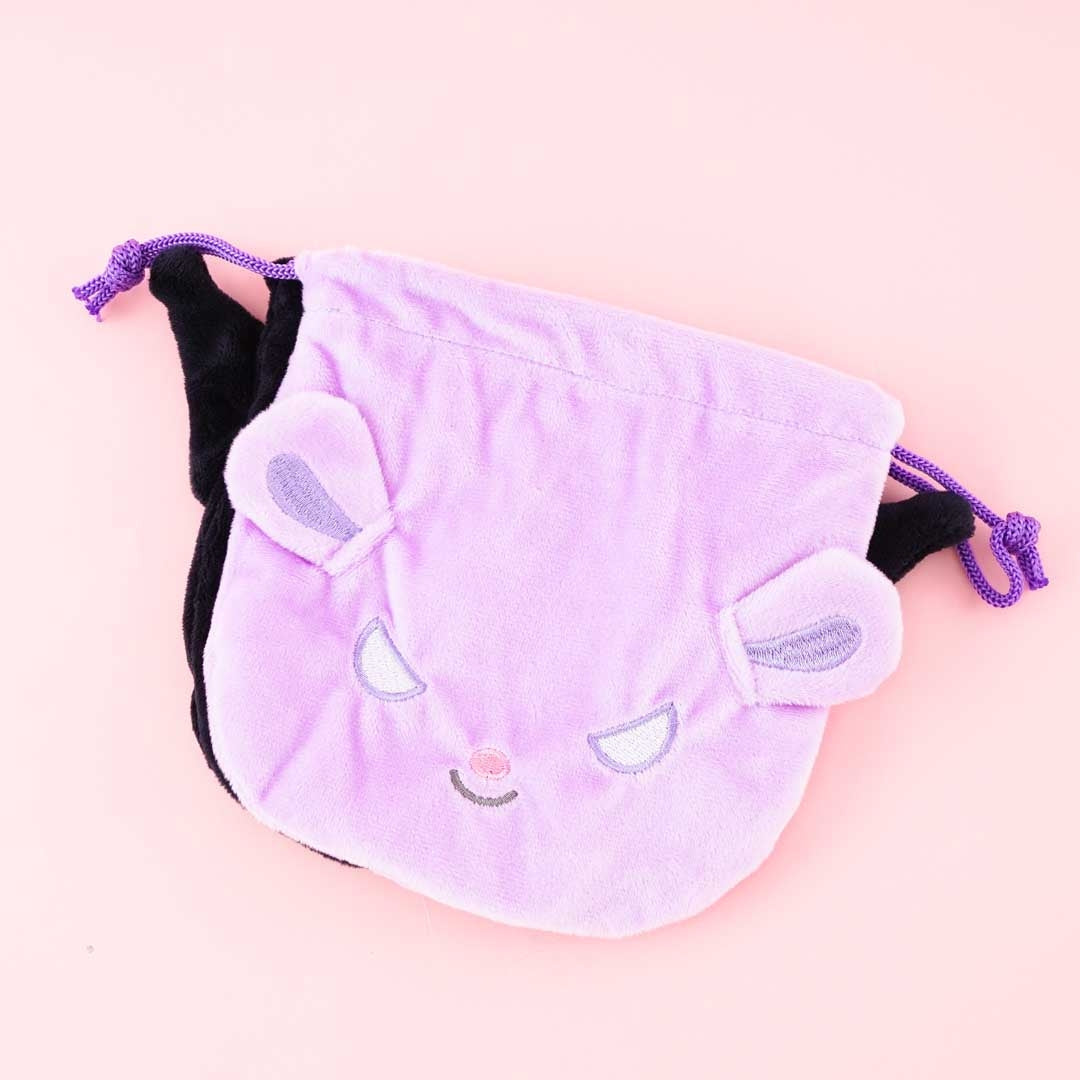 Kuromi & Baku Double Drawstring Pouch