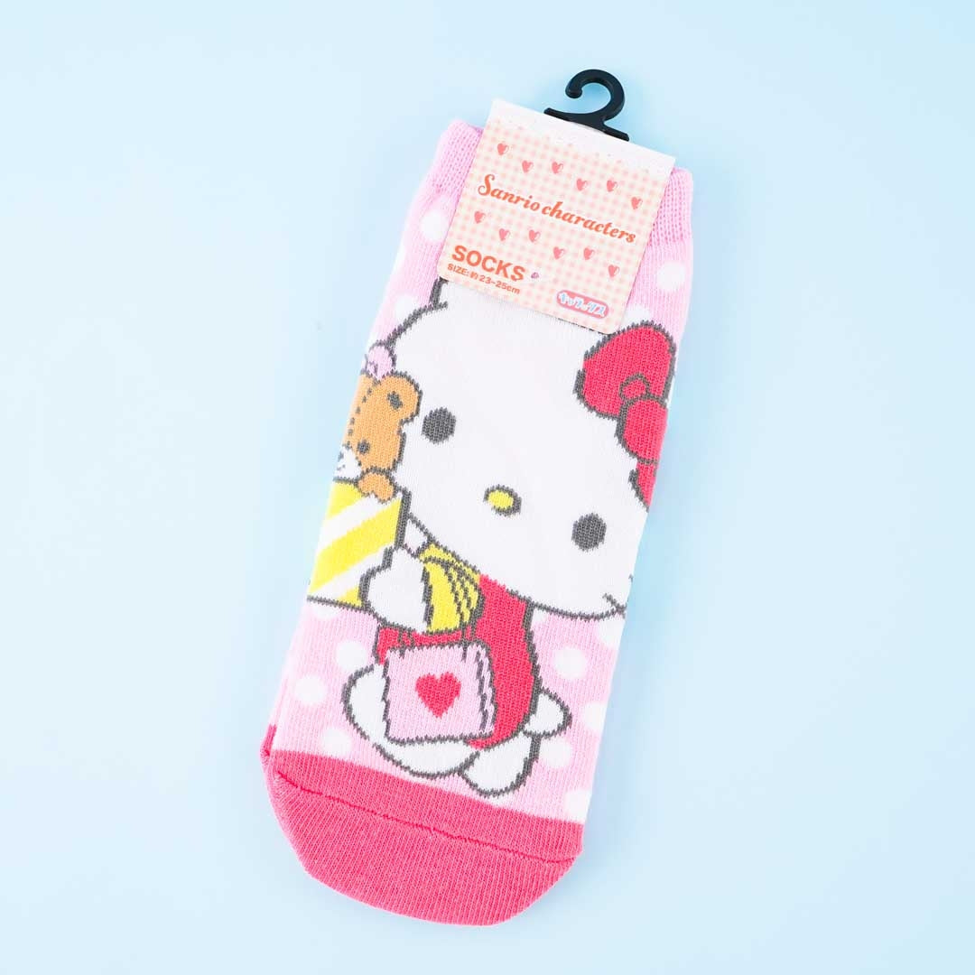 Hello Kitty Shopping Spree Dotted Socks