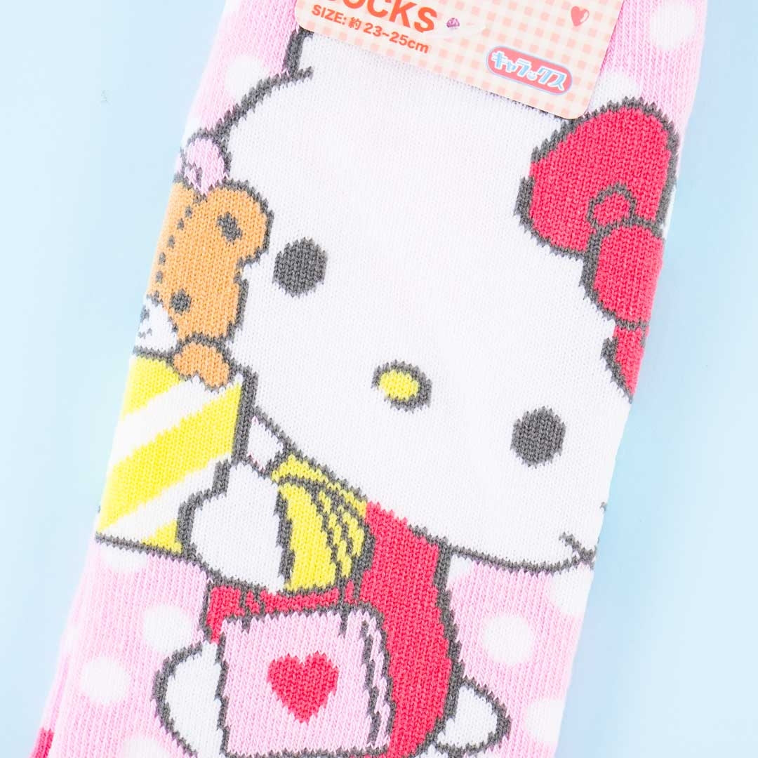 Hello Kitty Shopping Spree Dotted Socks