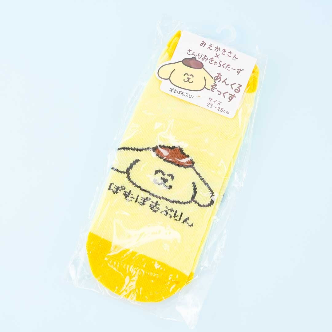 Pompompurin x Oekaki-San Series Ankle Socks