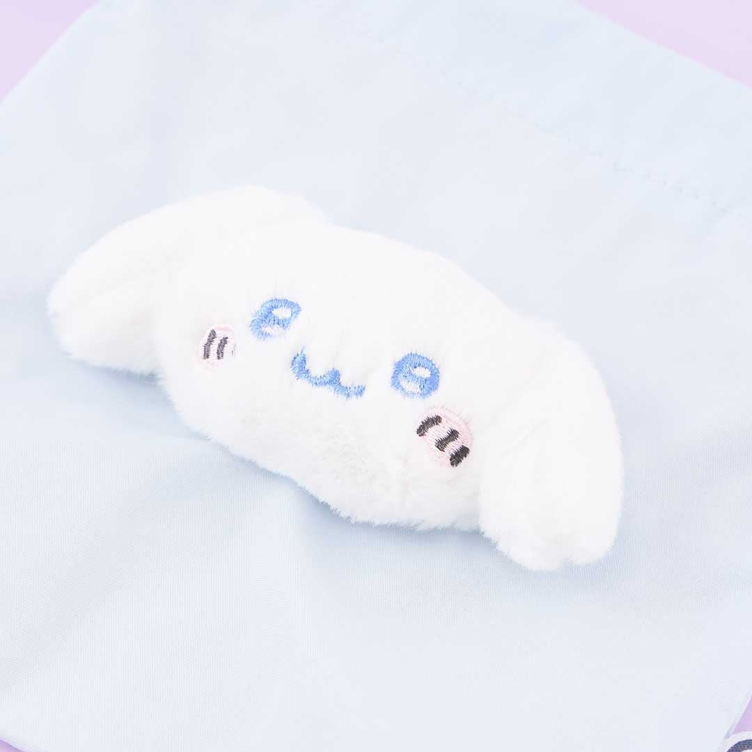 Cinnamoroll x Nagano Fluffy Face Drawstring Pouch
