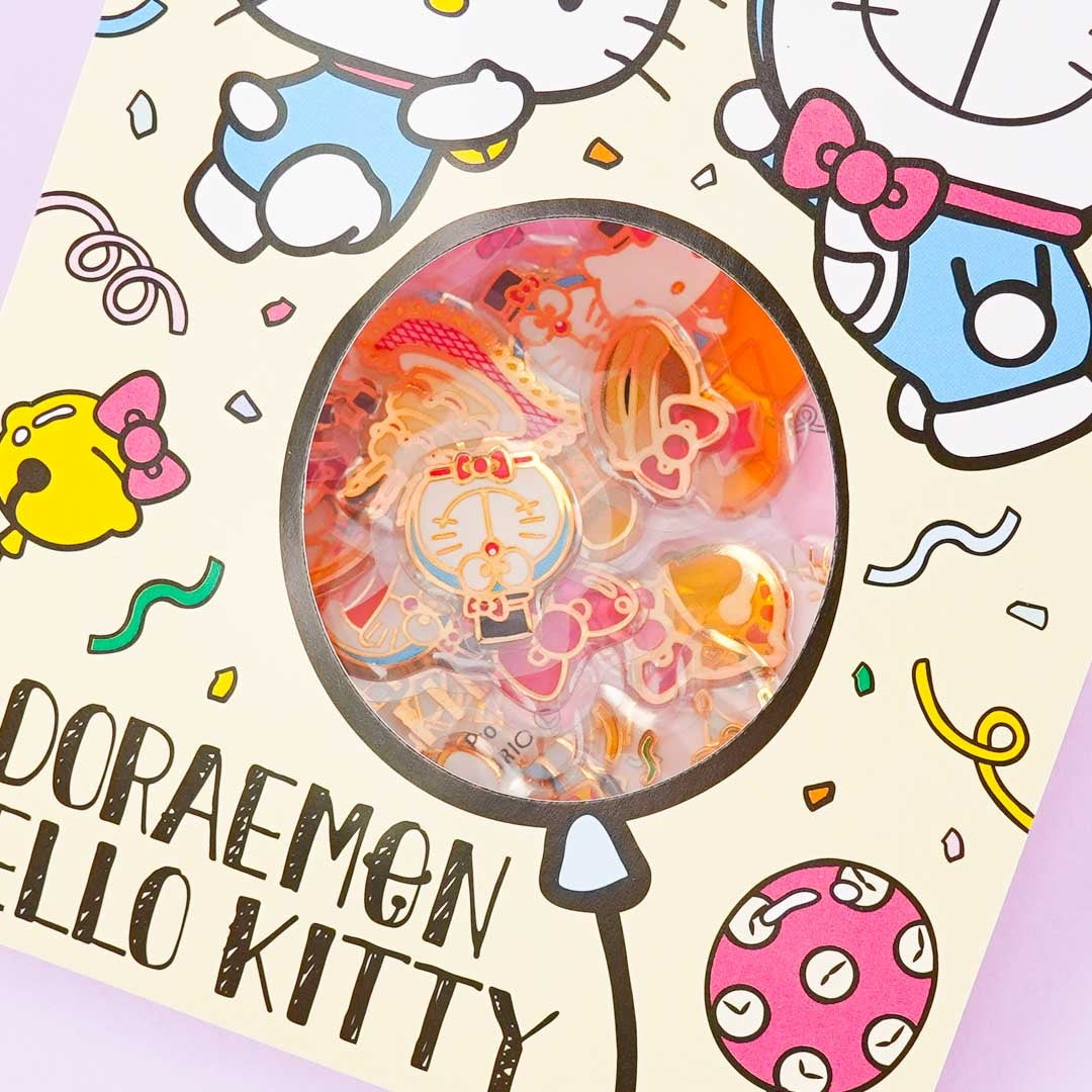Hello Kitty x Doraemon Party Stickers