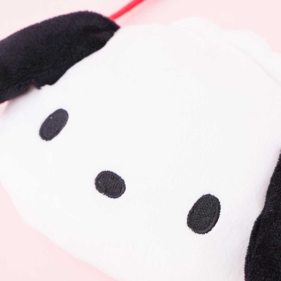 Pochacco Soft Face Pouch With Neck Strap