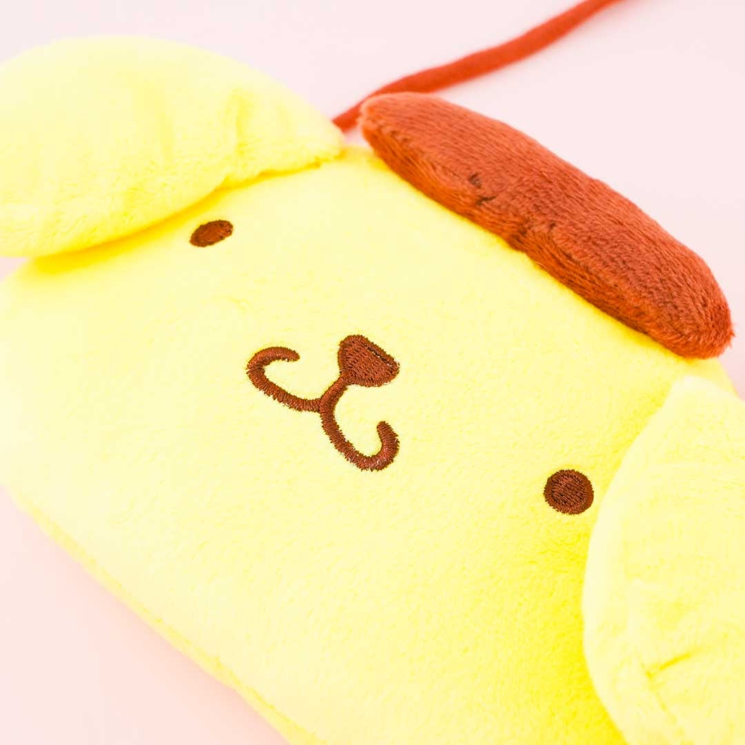 Pompompurin Soft Face Pouch With Neck Strap