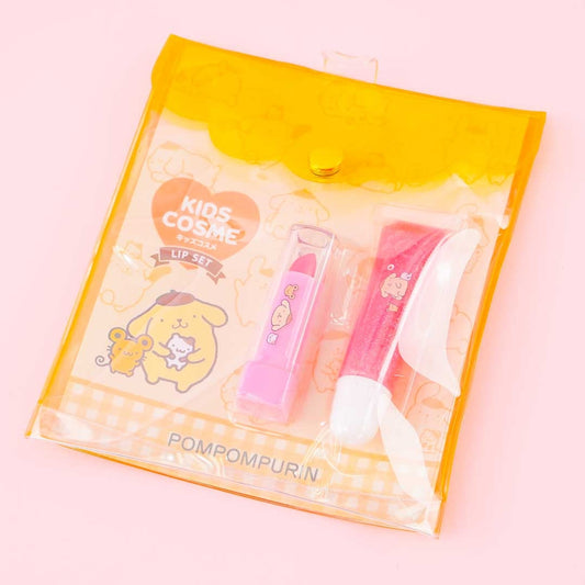 Pompompurin Lipstick & Gloss Set