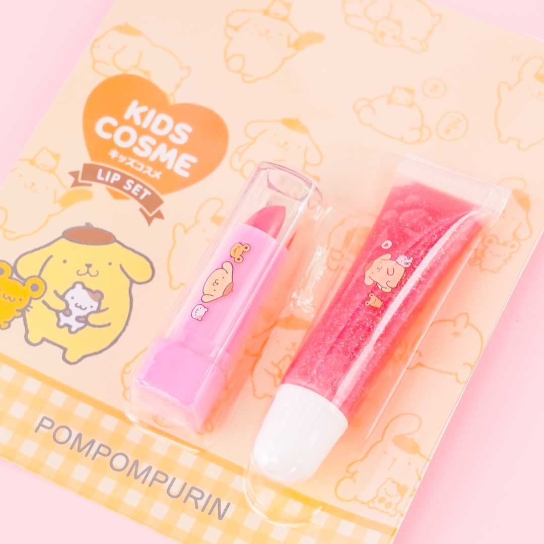 Pompompurin Lipstick & Gloss Set
