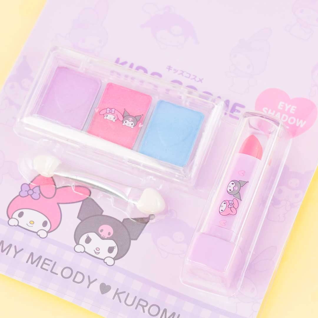 Kuromi & My Melody Eyeshadow Palette & Lipstick Set