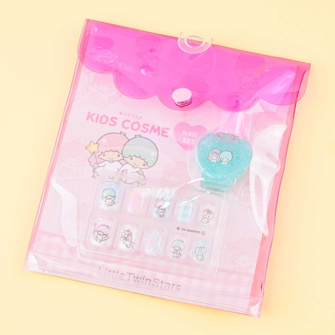 Little Twin Stars Nail Tips & Nail Polish Set