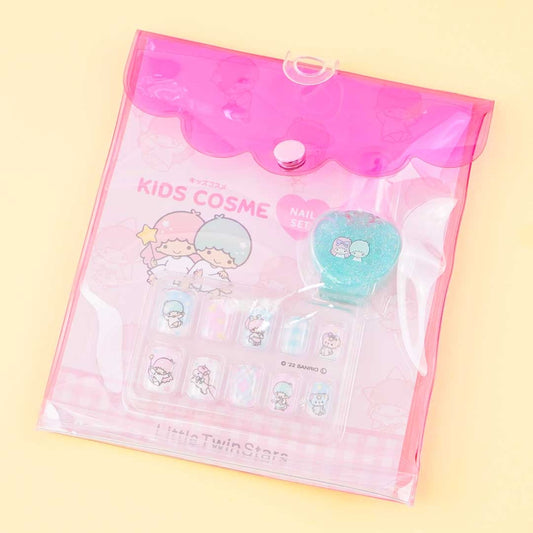 Little Twin Stars Nail Tips & Nail Polish Set