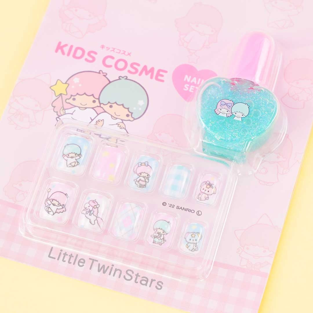 Little Twin Stars Nail Tips & Nail Polish Set