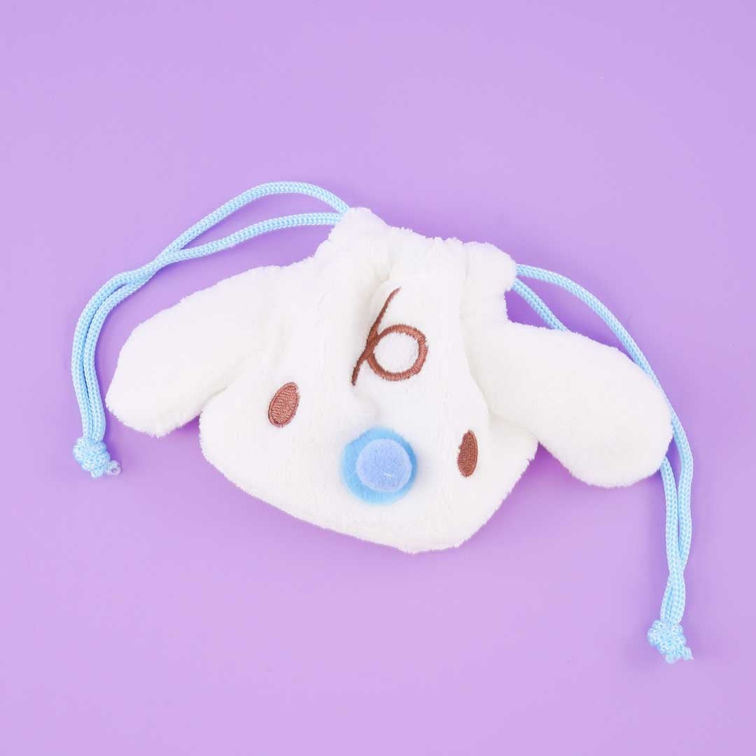 Cinnamoroll Fluffy Mini Drawstring Pouch - Milk