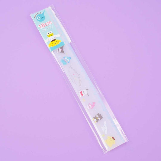 Sanrio Characters Together Time Slim Ruler