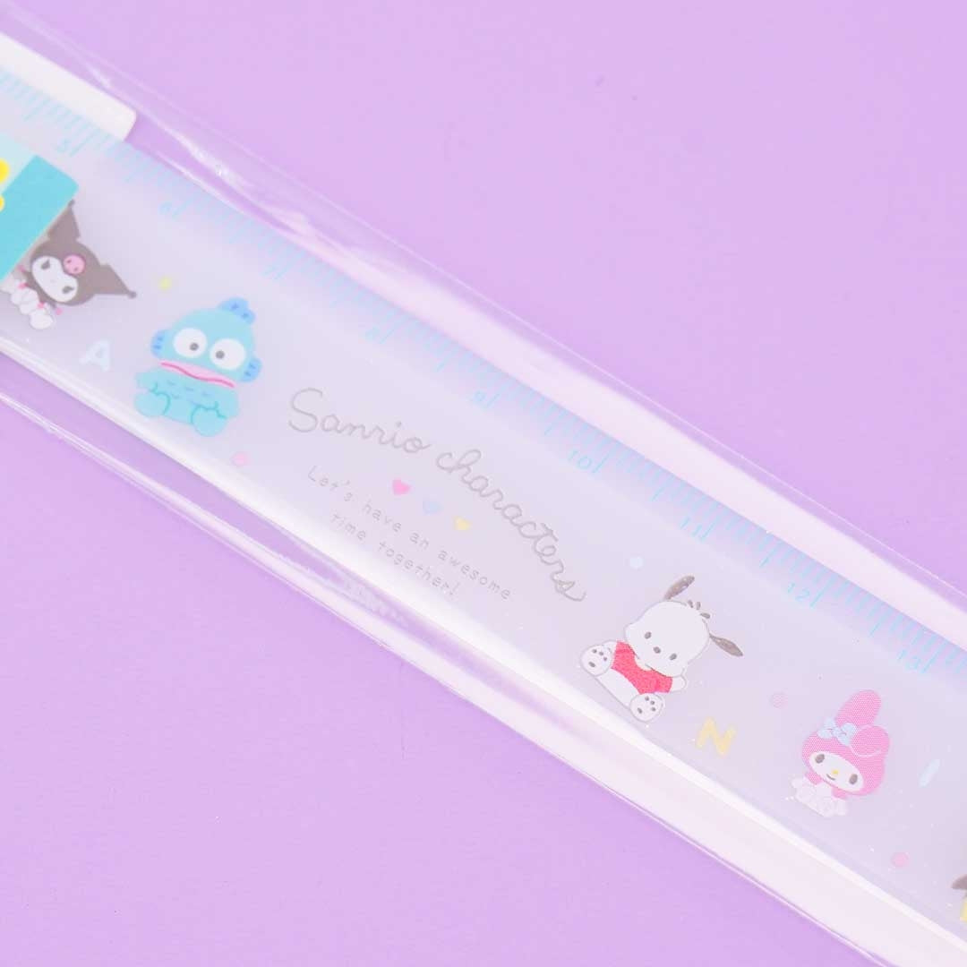 Sanrio Characters Together Time Slim Ruler