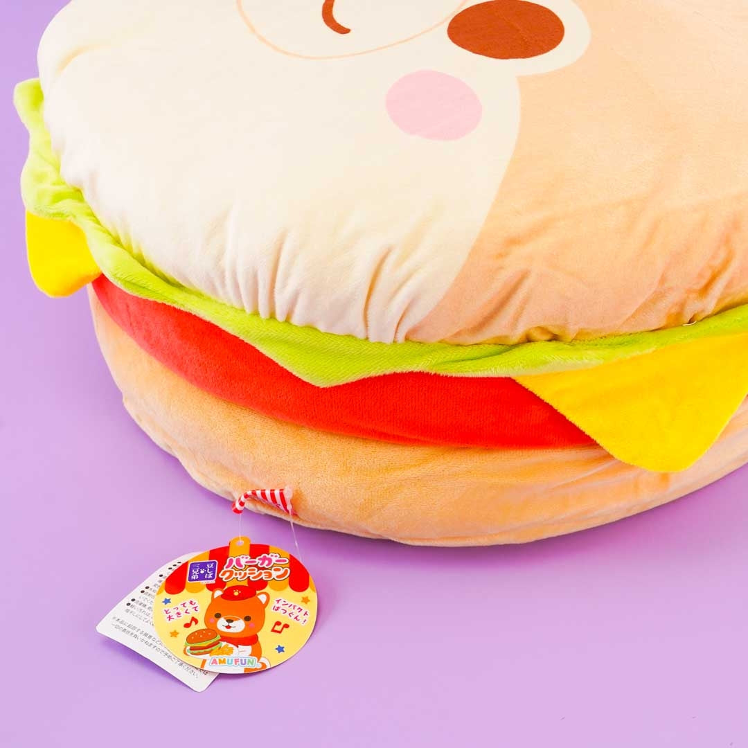 Mameshiba San Kyodai Burger Cushion - Sasuke
