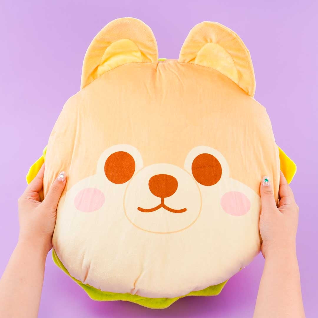 Mameshiba San Kyodai Burger Cushion - Sasuke