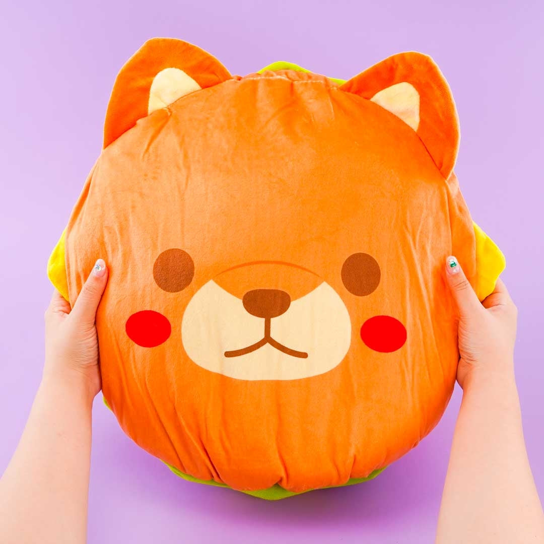 Mameshiba San Kyodai Burger Cushion - Mametaro