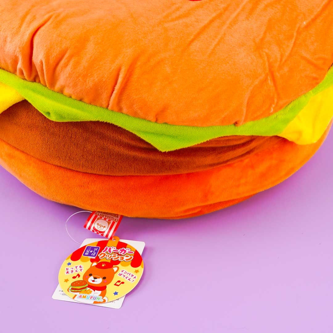 Mameshiba San Kyodai Burger Cushion - Mametaro