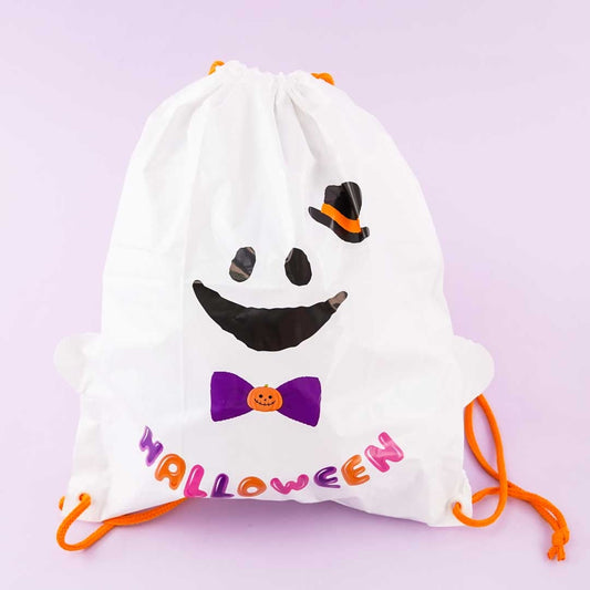 Halloween Ghost Vinyl Knapsack