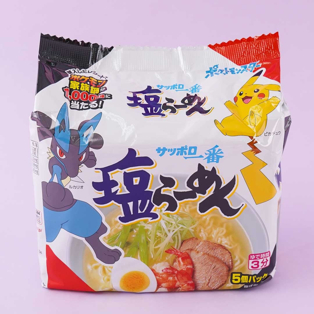 Pokémon Sapporo Ichiban Noodle Pack - Salt Ramen