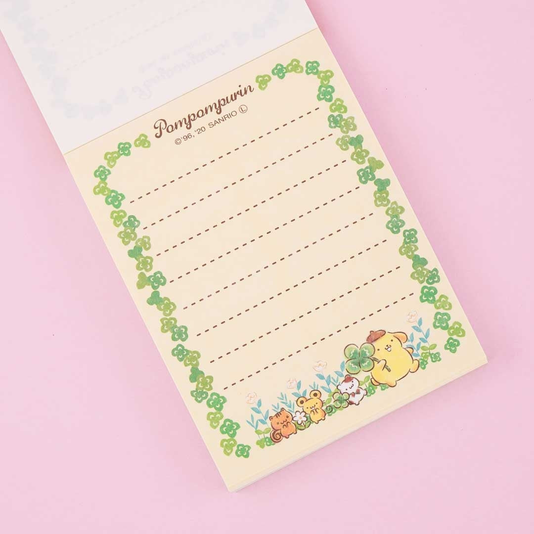Pompompurin Clover Harvest Memo Pad
