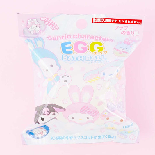 Sanrio Character Egg Bath Ball With Toy - Floral