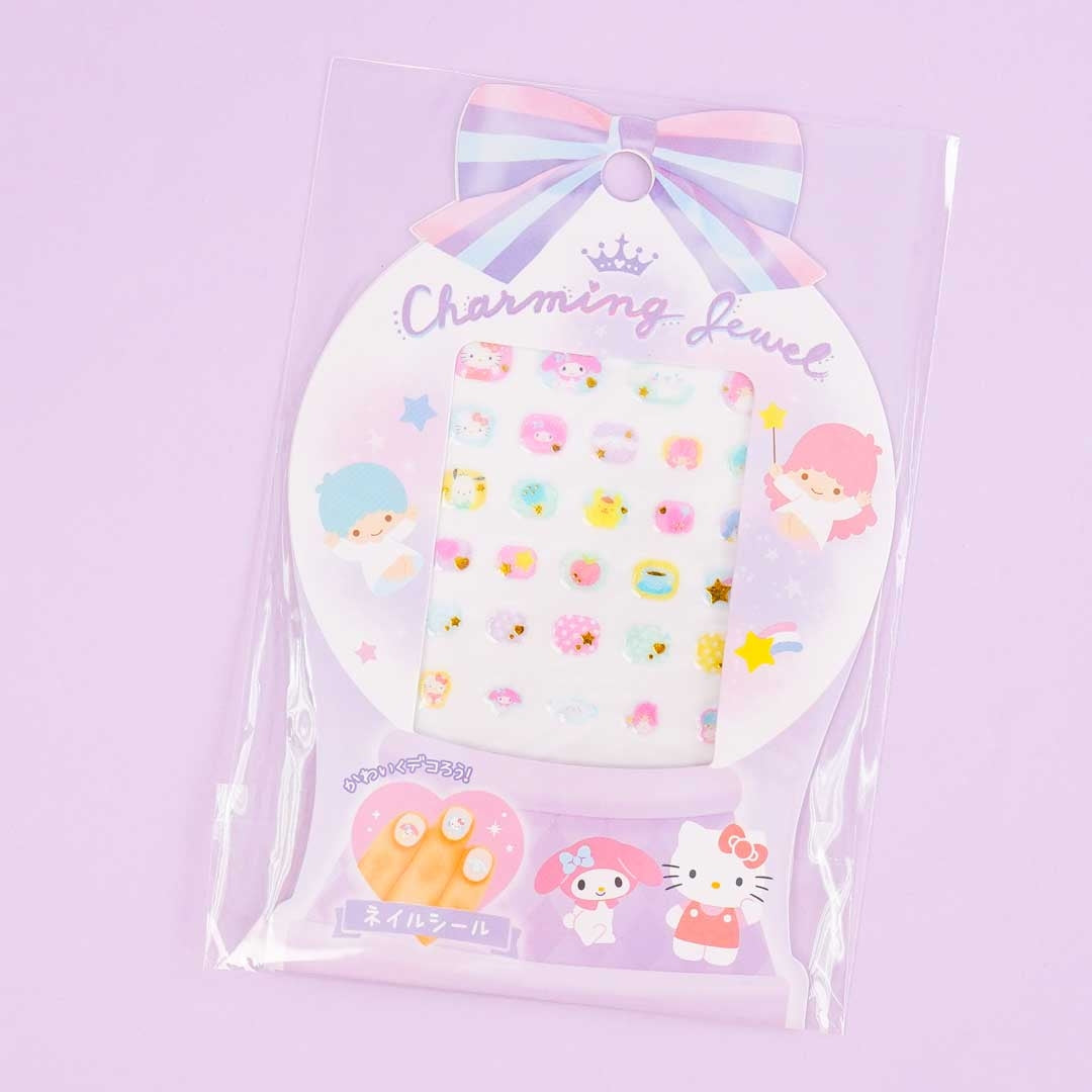 Sanrio Characters Charming Jewel Nail Stickers
