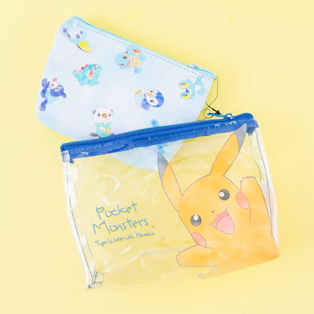 Pokémon Water Type With Pikachu Pouch Set