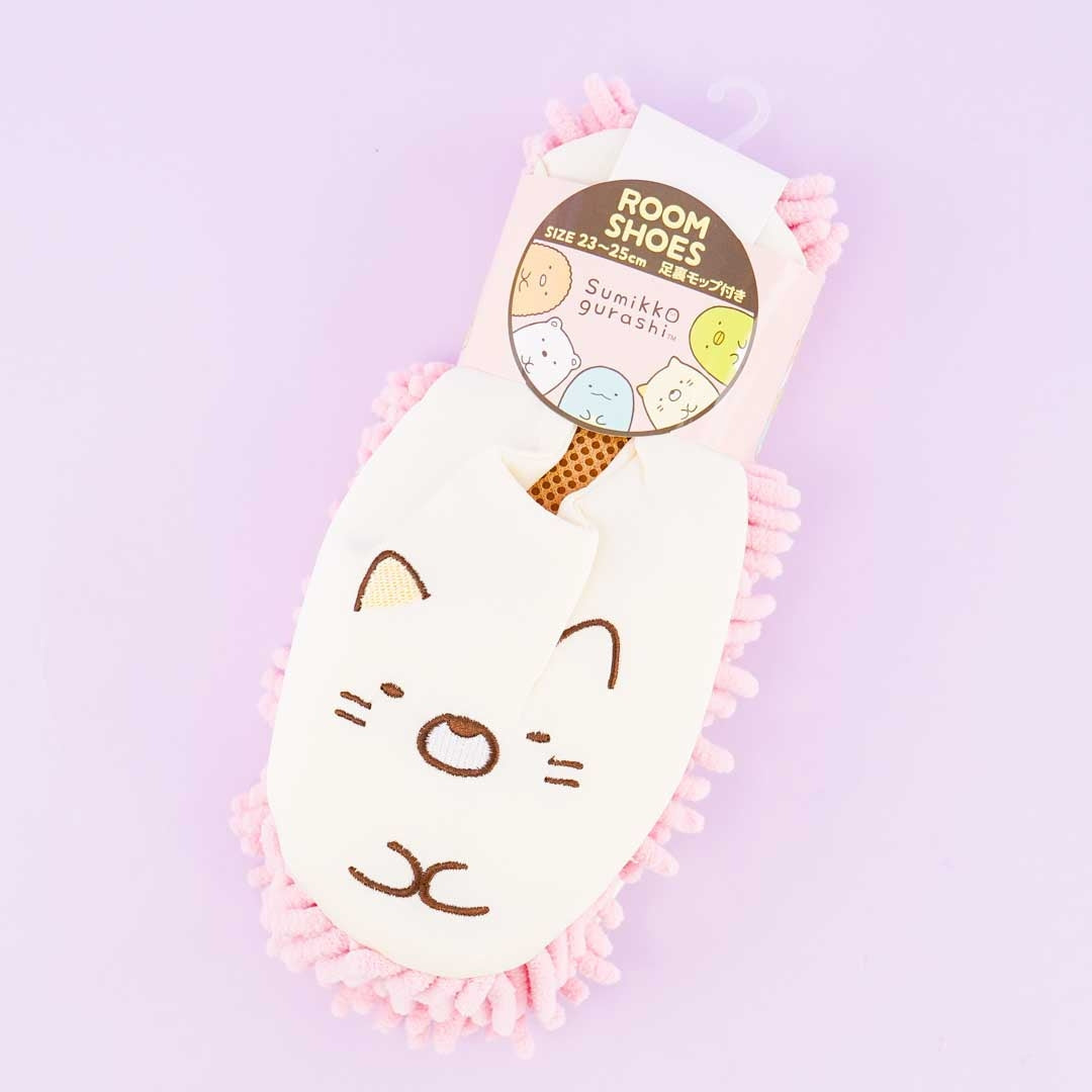 Sumikko Gurashi Cleaning Room Shoes - Neko