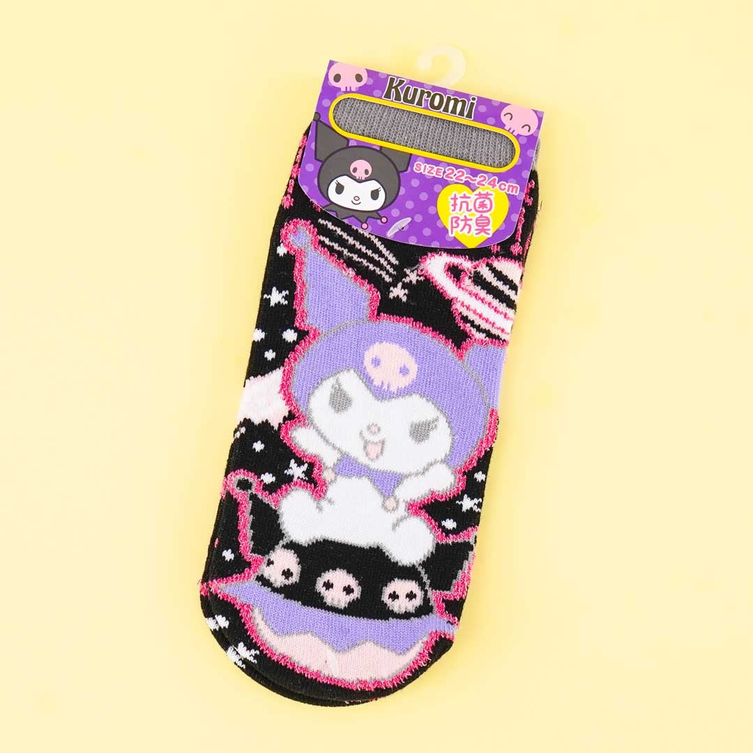 Kuromi Flying Saucer Ride Socks