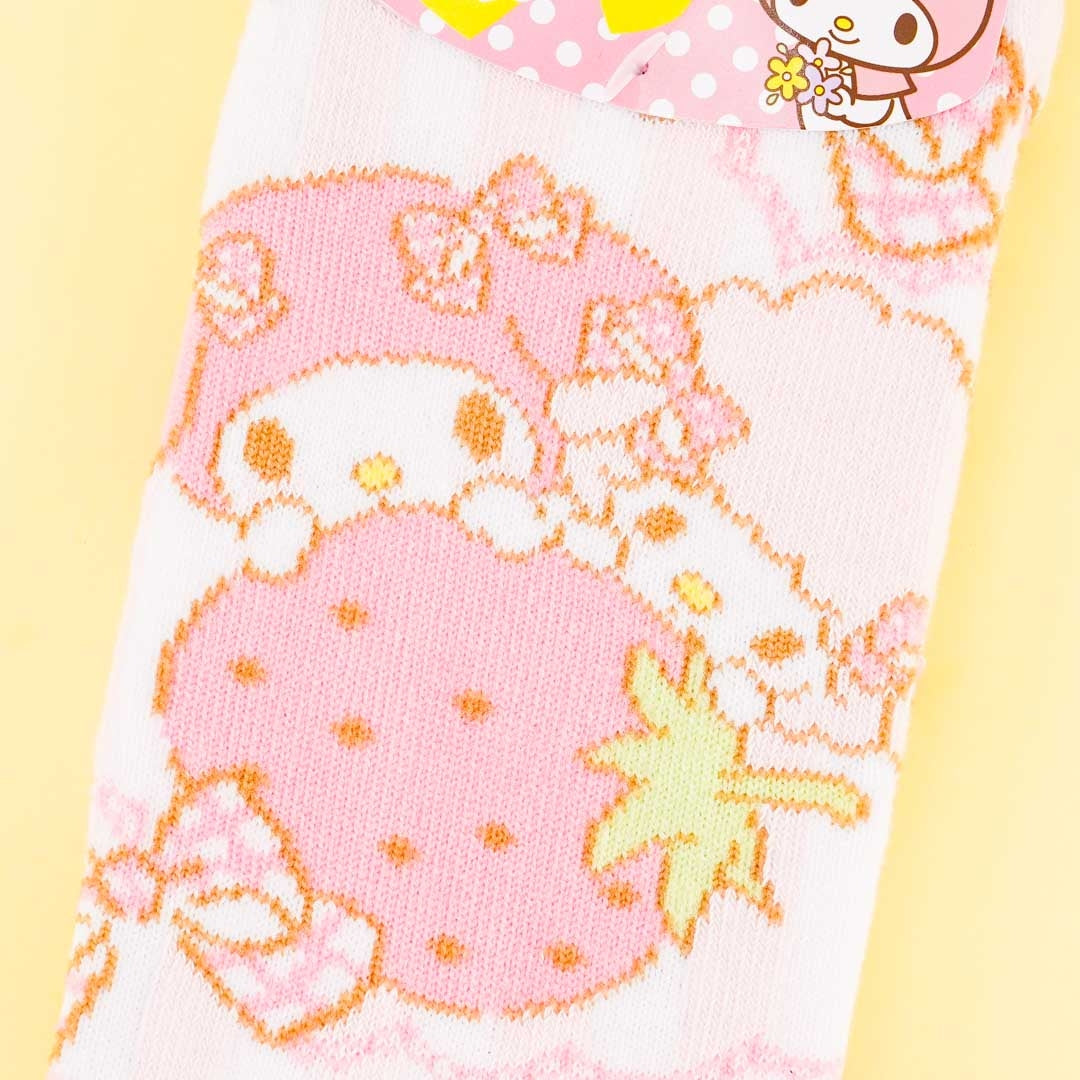 My Melody & My Sweet Piano Strawberry Socks