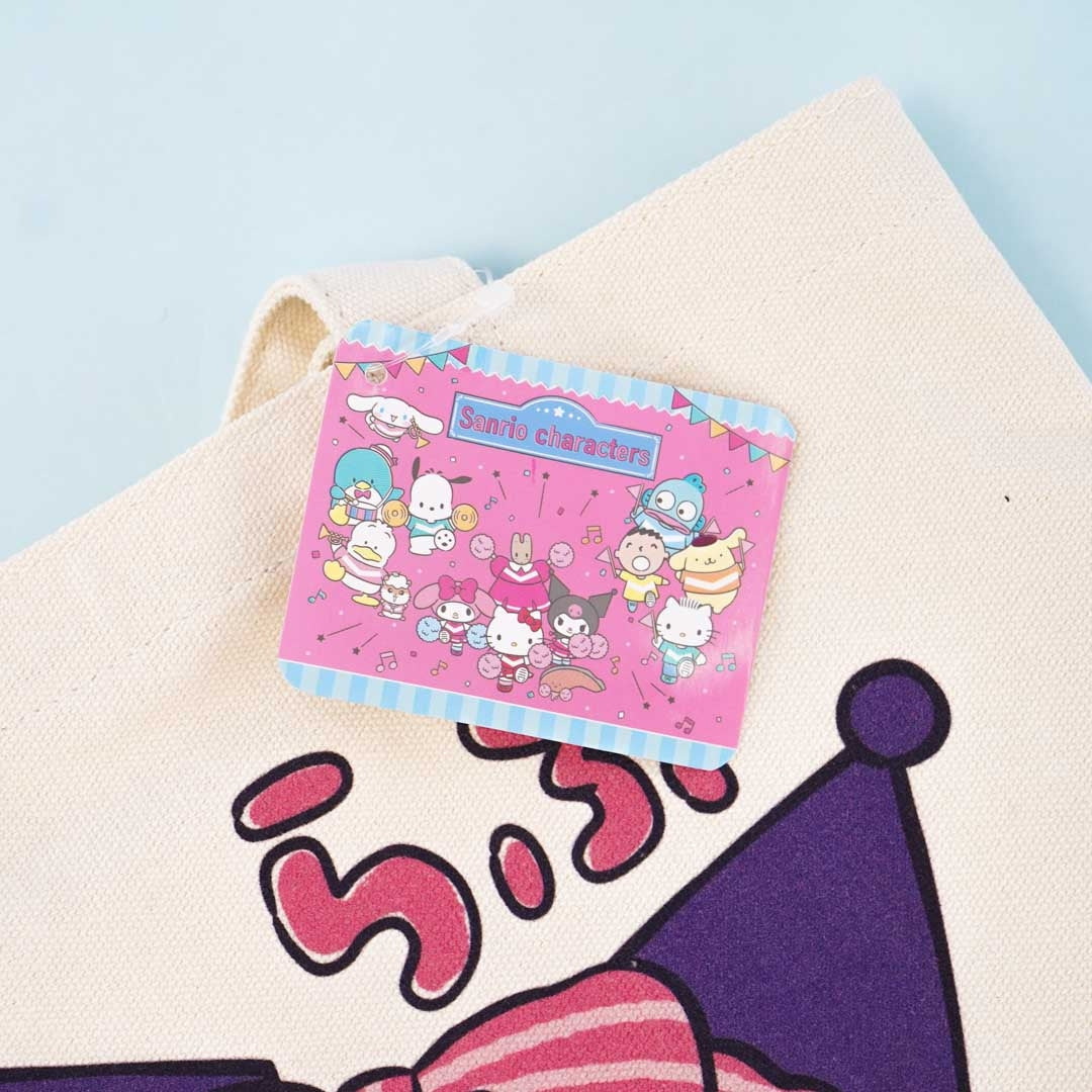 Kuromi Air Kiss Canvas Mini Tote Bag