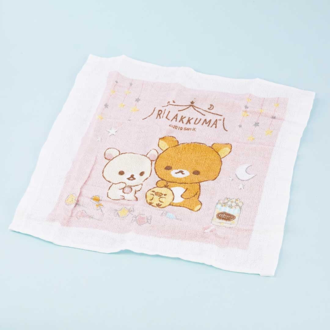 Rilakkuma & Friends Wet Towel With Cylinder Case