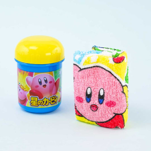 Kirby's Dream Land Wet Towel With Cylinder Case