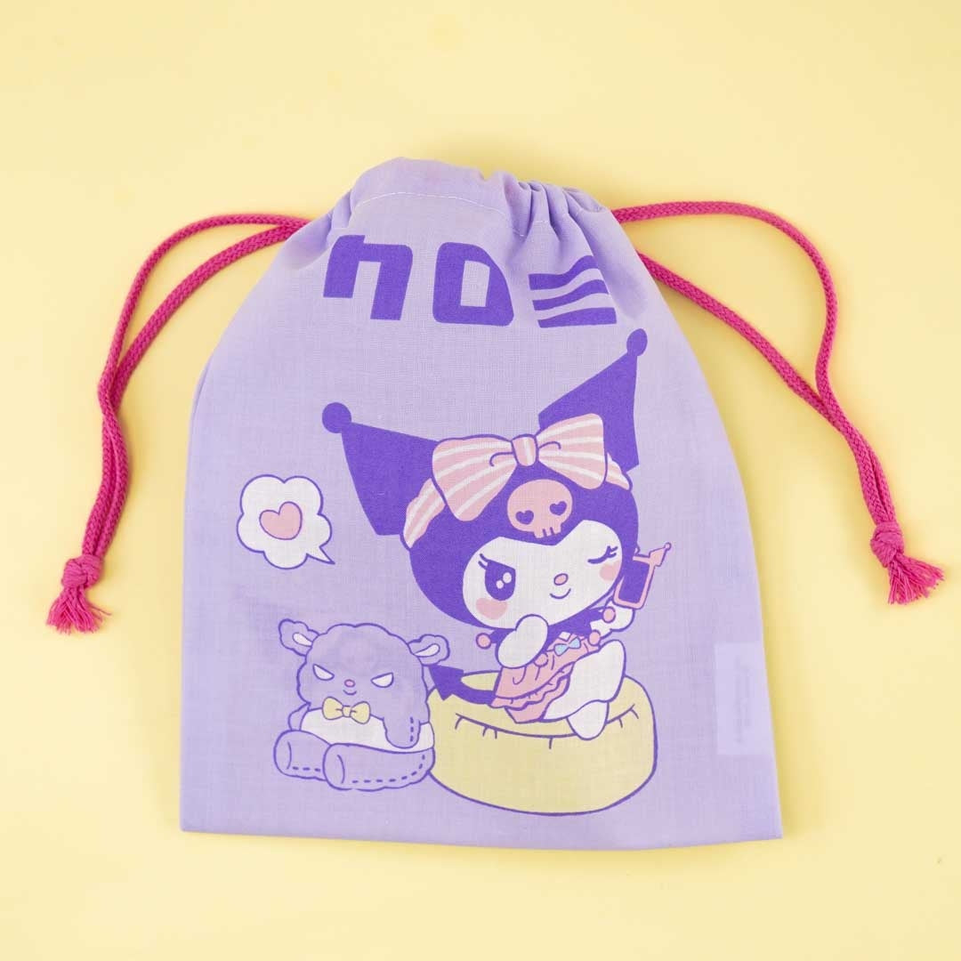 Kuromi Lounge Drawstring Pouch