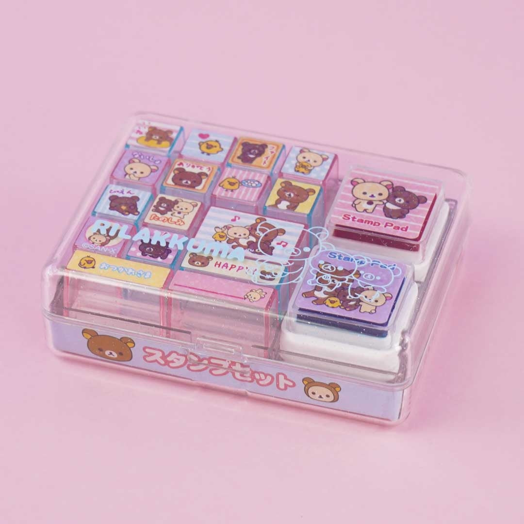 Rilakkuma Sweet Friendship Glittery Stamp Set