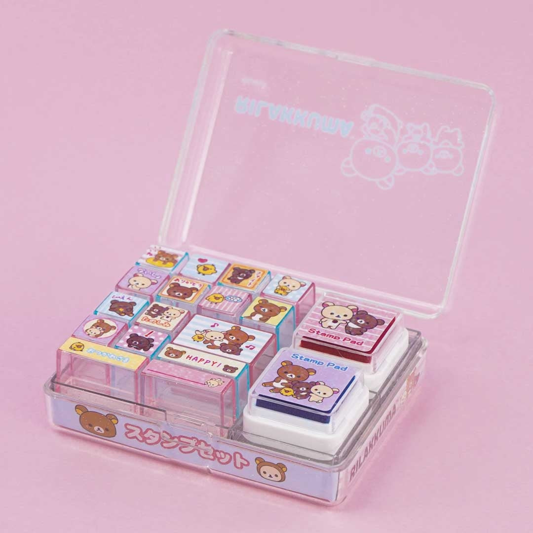 Rilakkuma Sweet Friendship Glittery Stamp Set