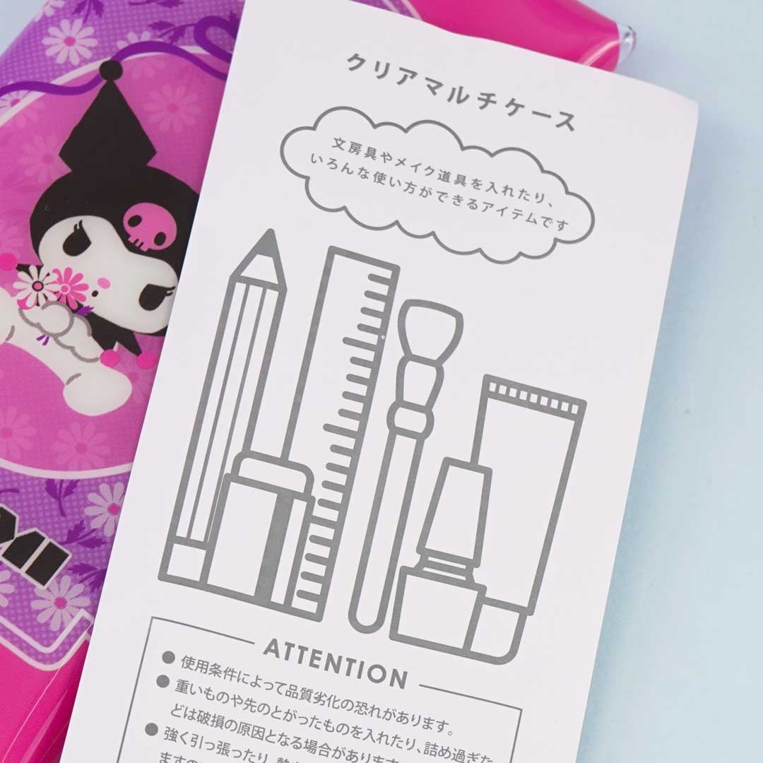 Kuromi Showa Retro Series Clear Multi-Case