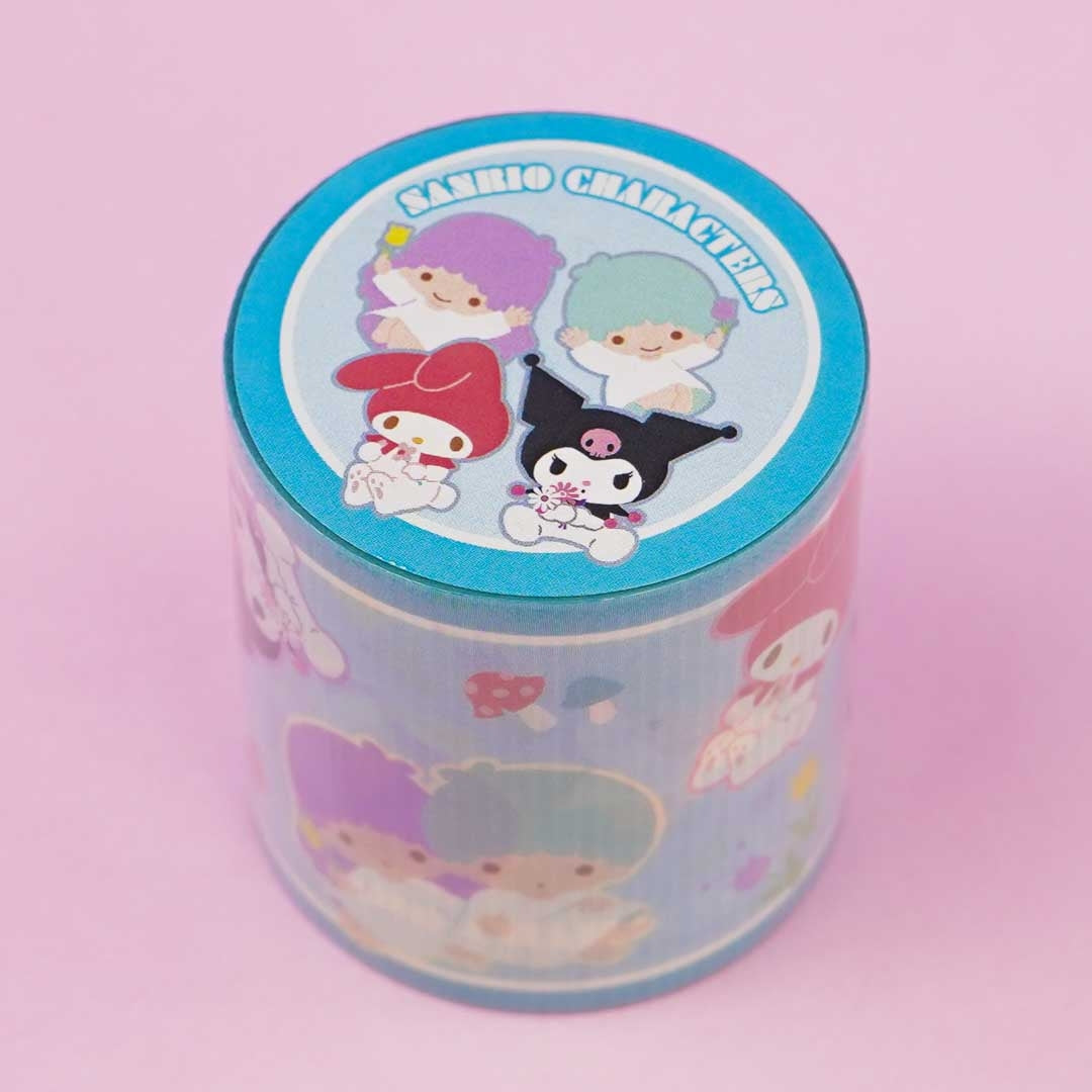 Sanrio Characters Showa Flowers Retro Masking Tape