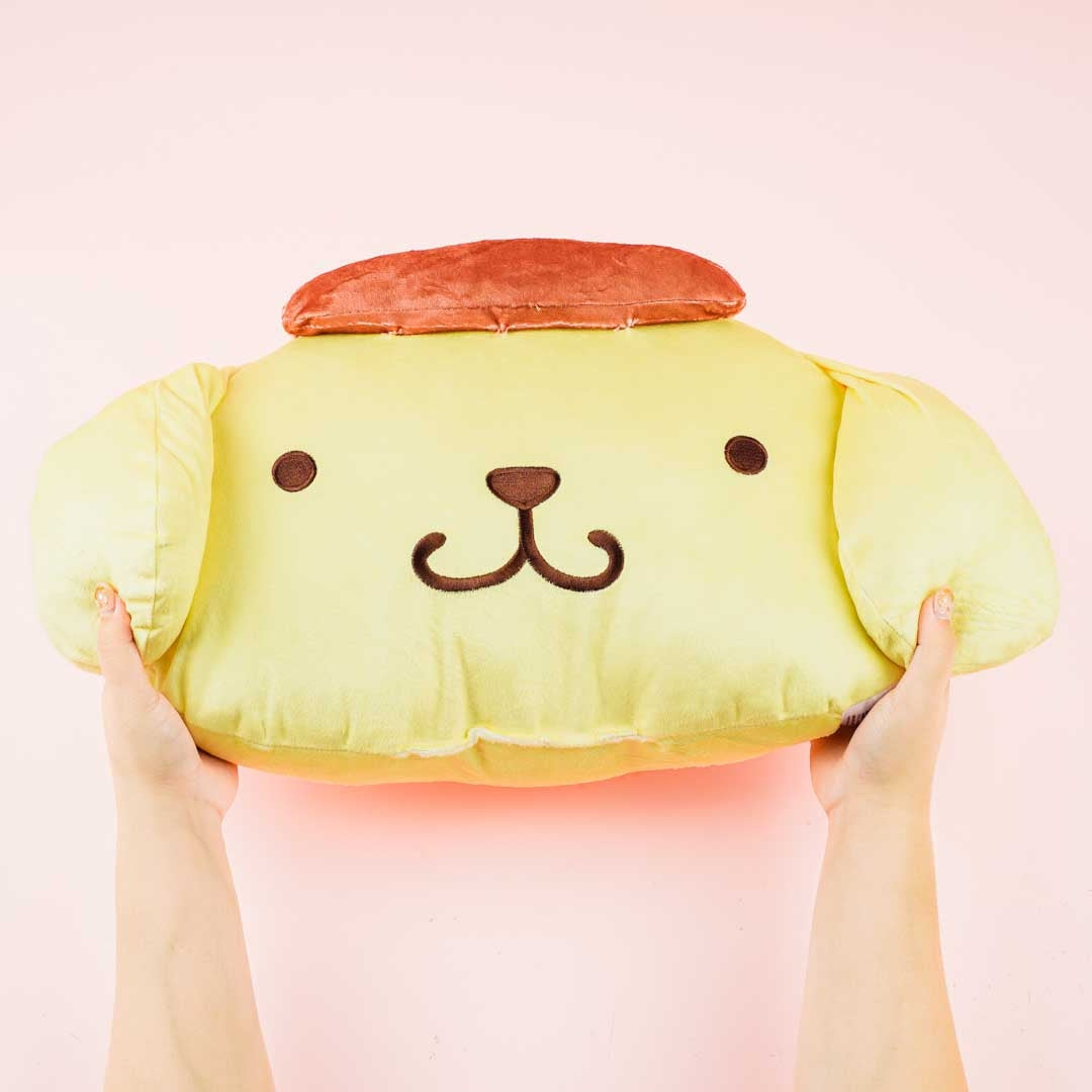 Pompompurin Die Cut Face Cushion