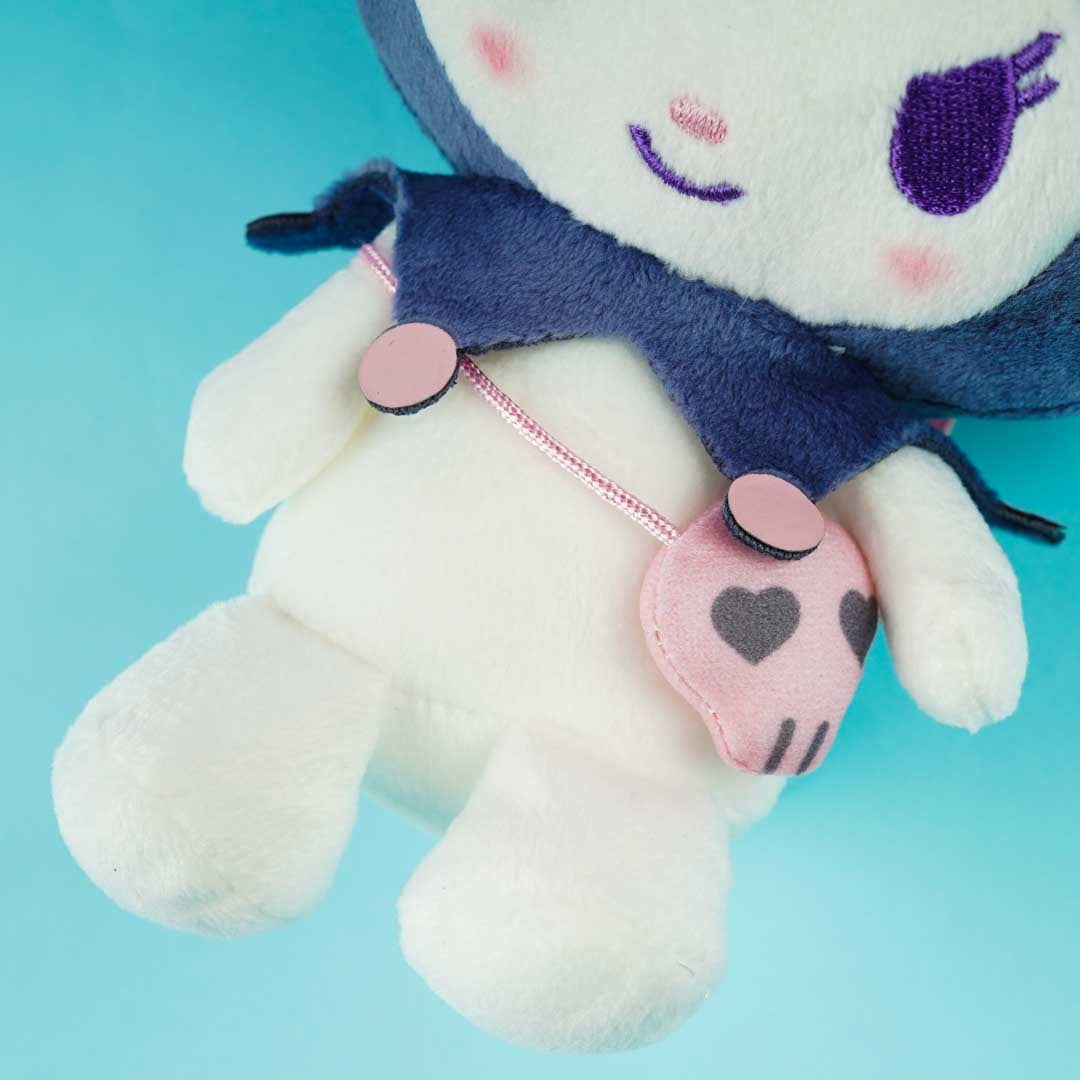 Kuromi Blushing Nostalgic Sitting Plushie - Medium