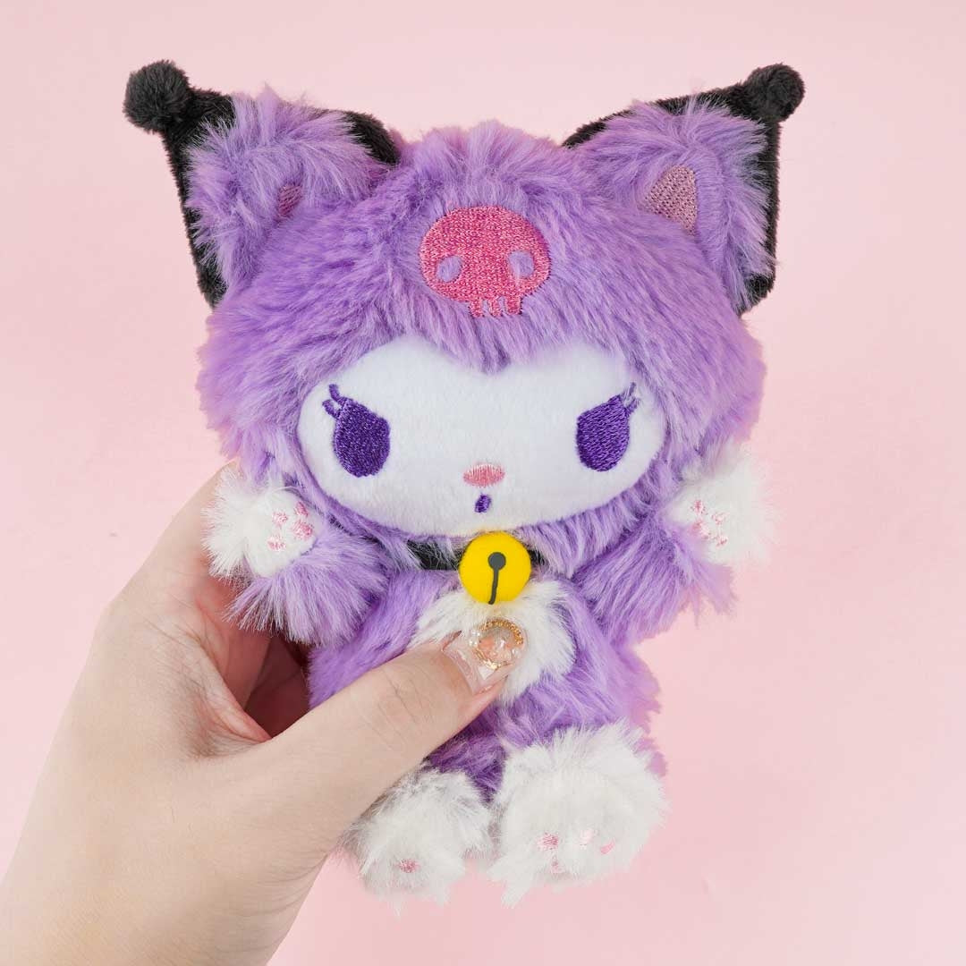 Kuromi Happy Cat Sitting Plushie - Medium