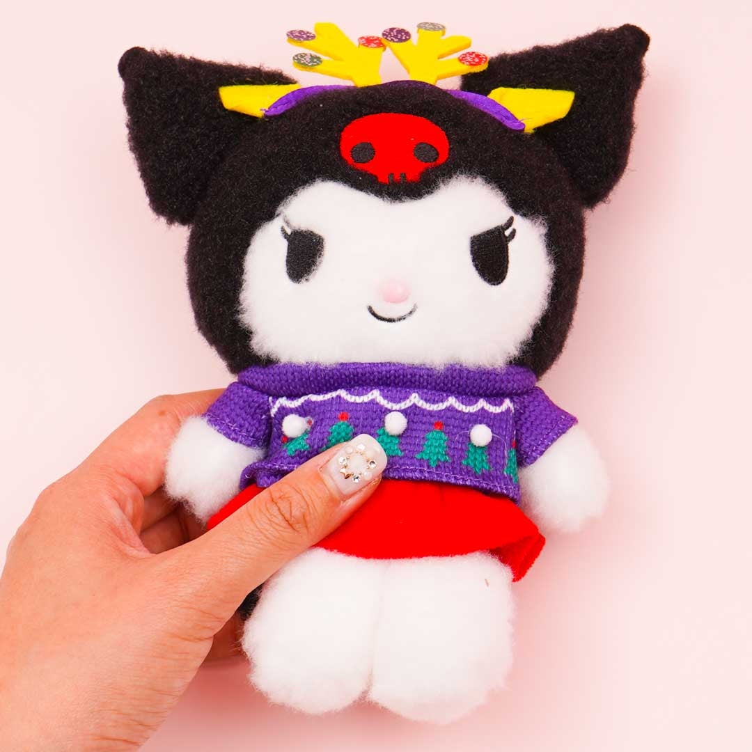 Kuromi Christmas Sweater Plushie - Medium