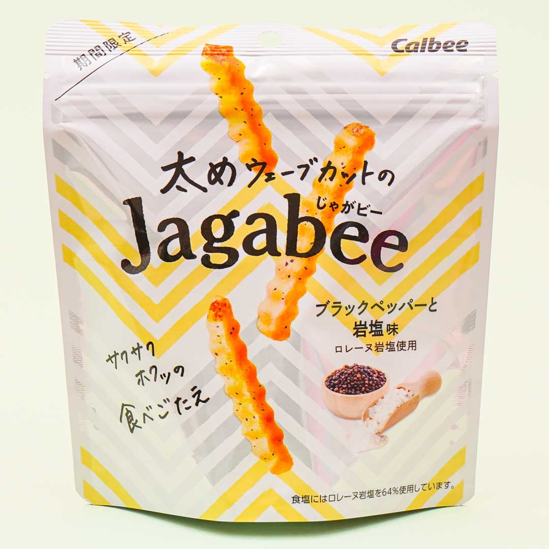 Calbee Thick Jagabee - Black Pepper Rock Salt