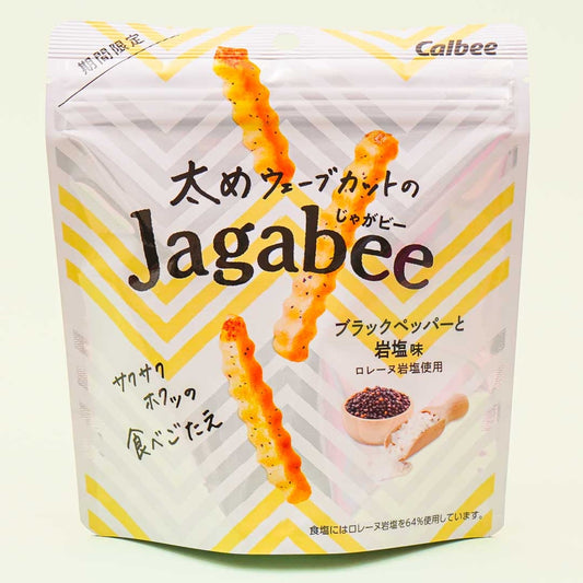 Calbee Thick Jagabee - Black Pepper Rock Salt